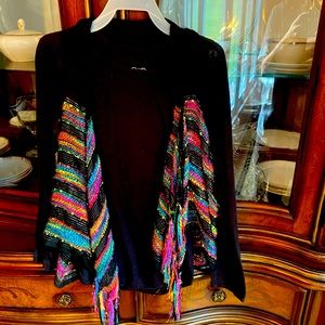 Justice Long sleeve tee with cardigan